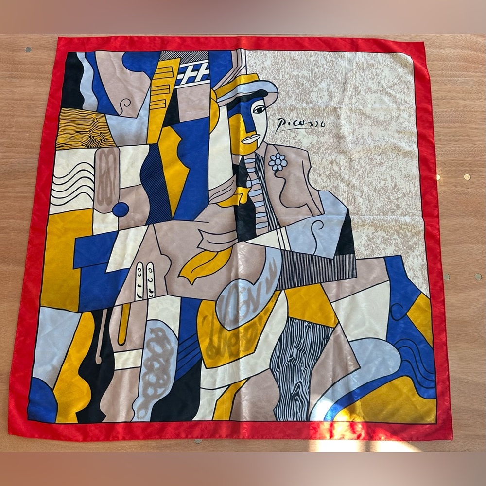 Vintage Pablo Picasso Abstract Art Scarf